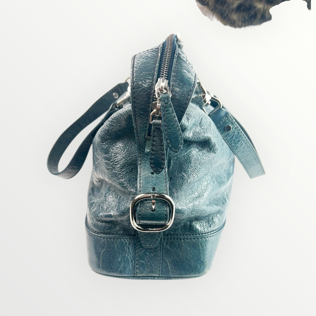Celine Blue/Teal Shoulder Bag