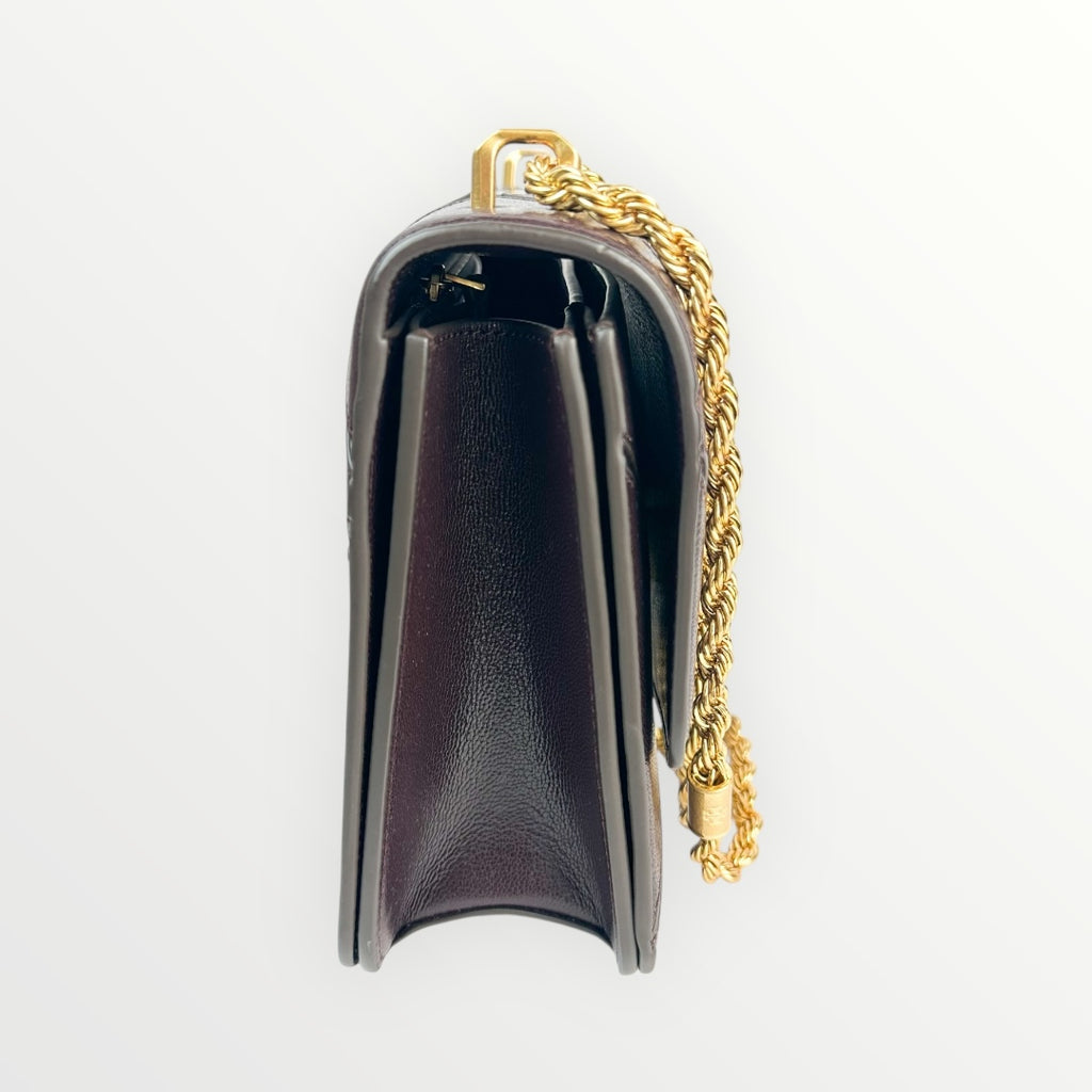 Tory Burch Dark Brown Eleanor Shoulder Bag