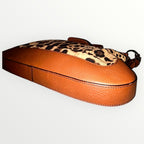 Dolce & Gabbana Brown Leopard Canvas Shoulder Handbag