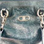 Celine Blue/Teal Shoulder Bag
