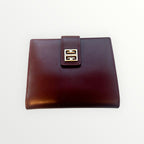 Givenchy Burgundy Bifold Wallet Bordeaux Leather