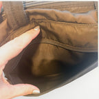 Prada Dark Brown Nylon Handbag