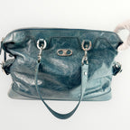 Celine Blue/Teal Shoulder Bag