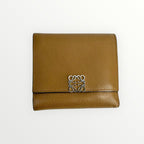 Loewe Brown Logo Trifold Wallet