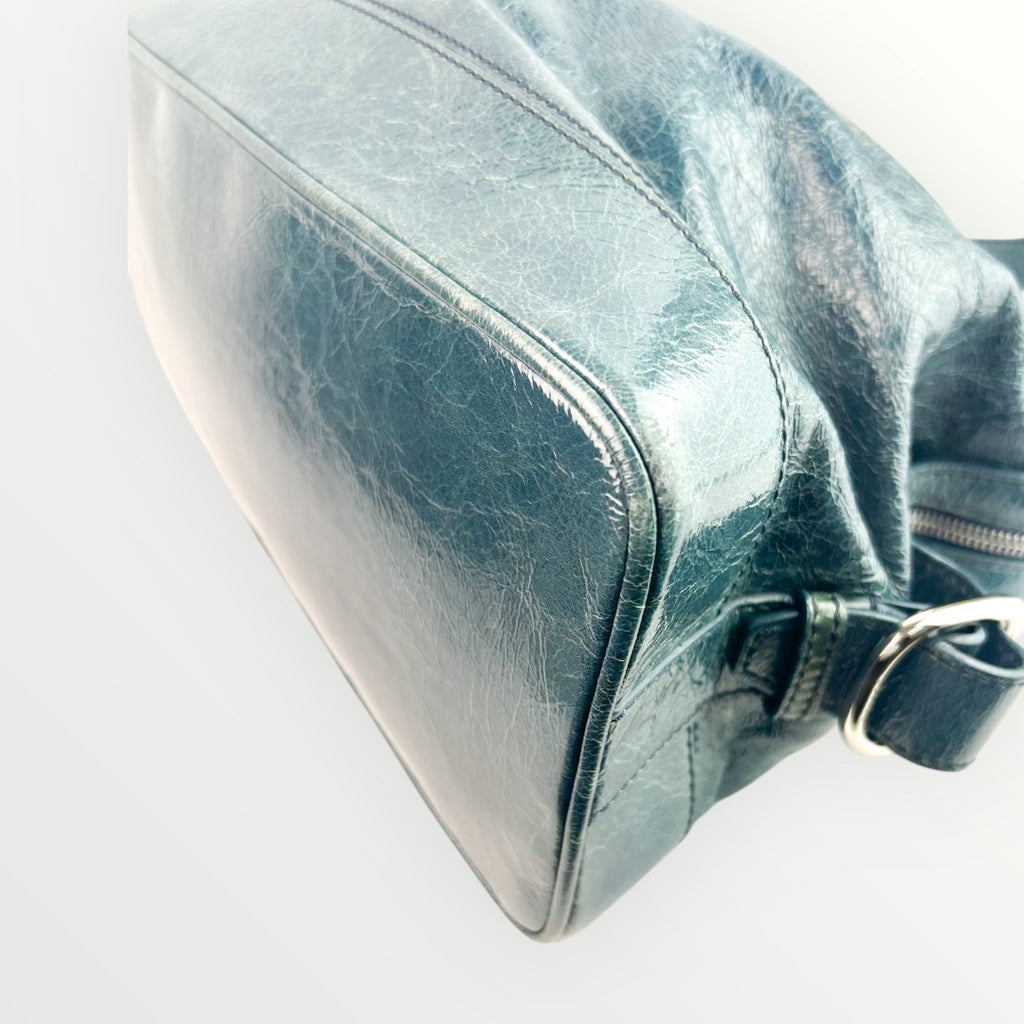 Celine Blue/Teal Shoulder Bag