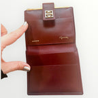 Givenchy Burgundy Bifold Wallet Bordeaux Leather