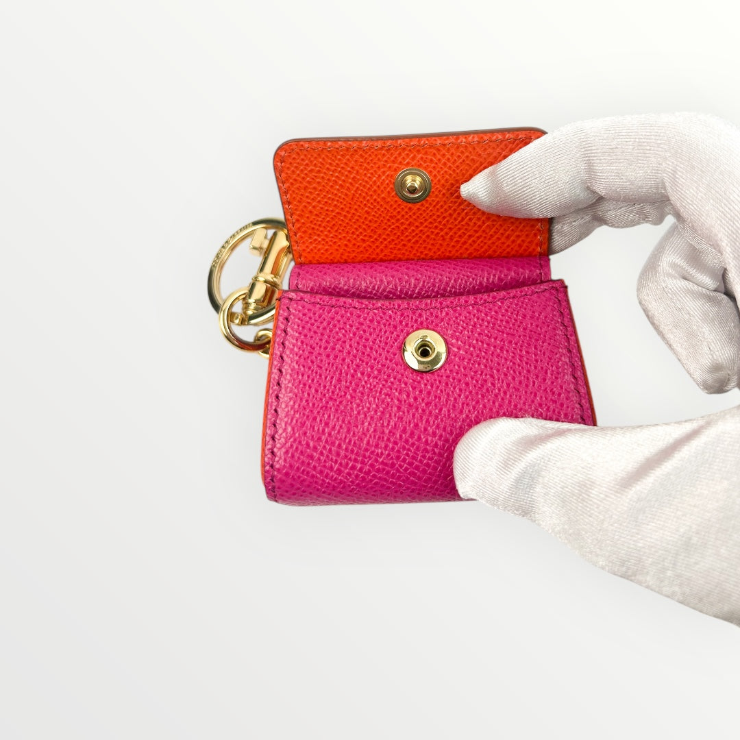Dolce & Gabbana Pink and Orange Mini Bag Charm