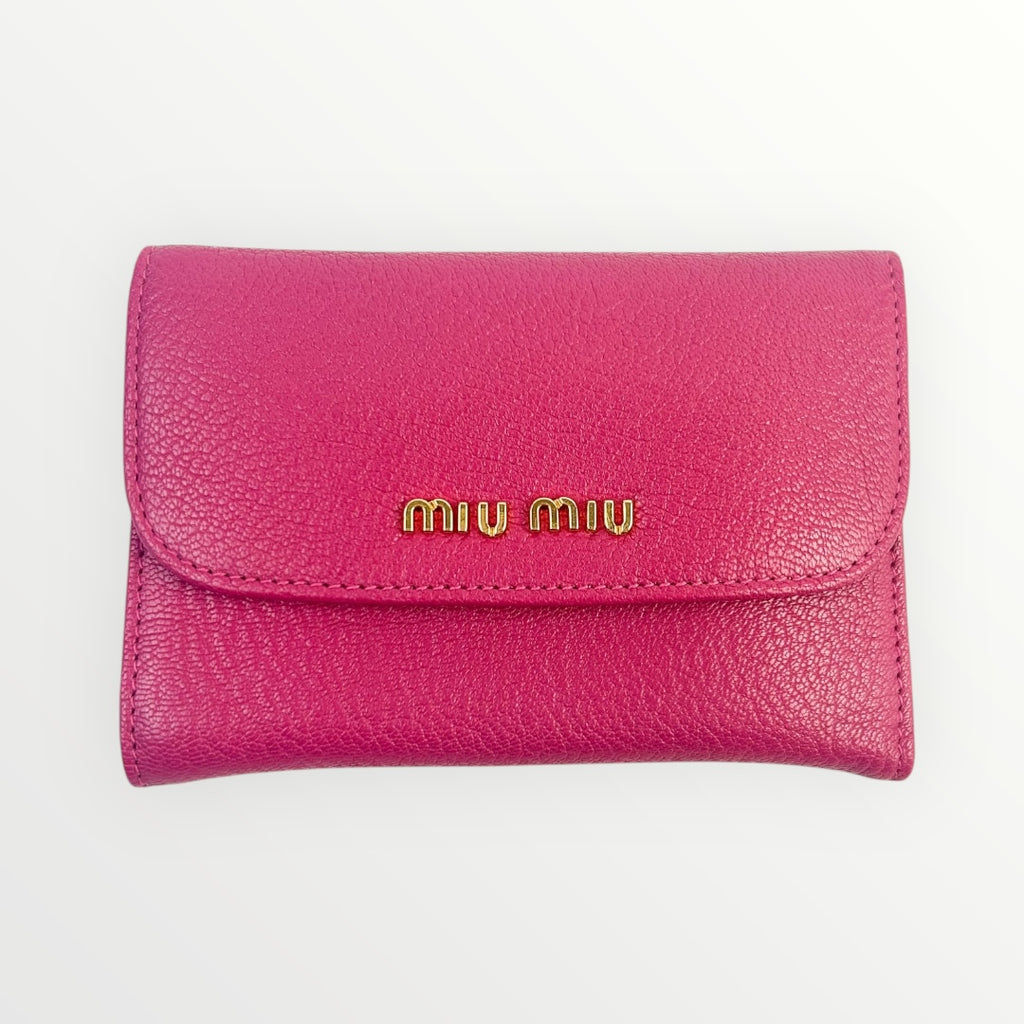 Miu Miu Pink Full Size Wallet