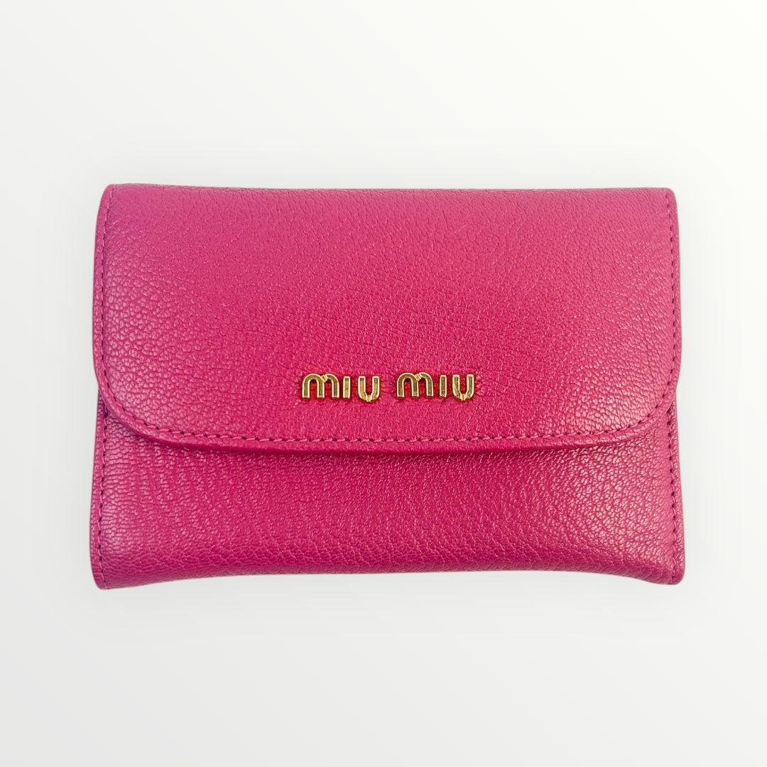 Miu Miu Pink Full Size Wallet