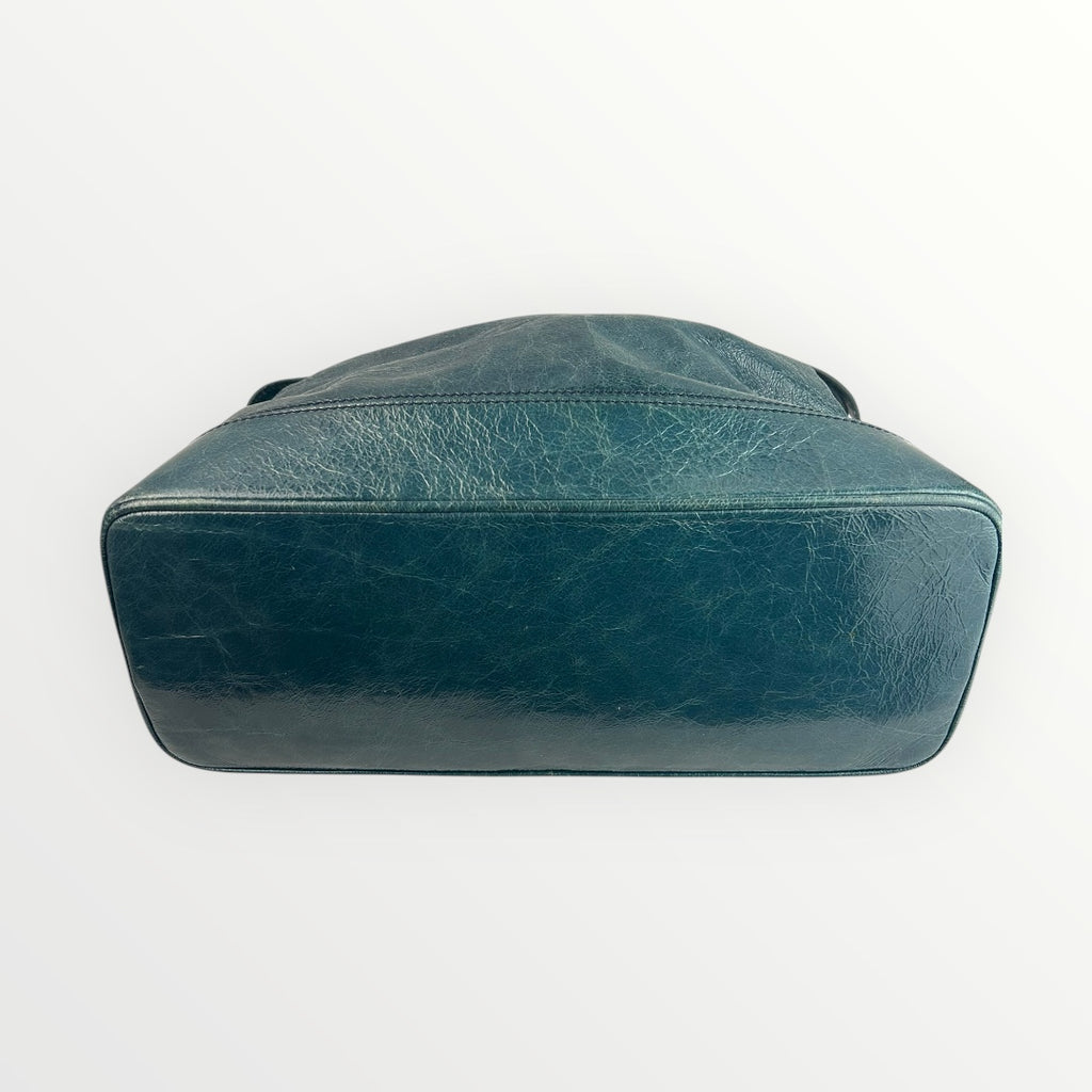 Celine Blue/Teal Shoulder Bag