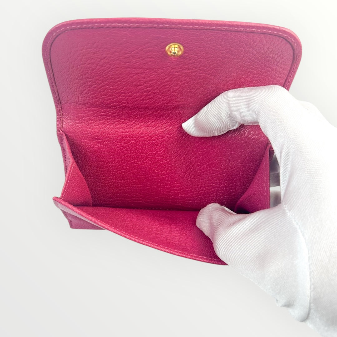 Miu Miu Pink Full Size Wallet