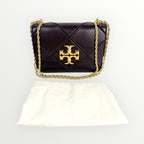Tory Burch Dark Brown Eleanor Shoulder Bag