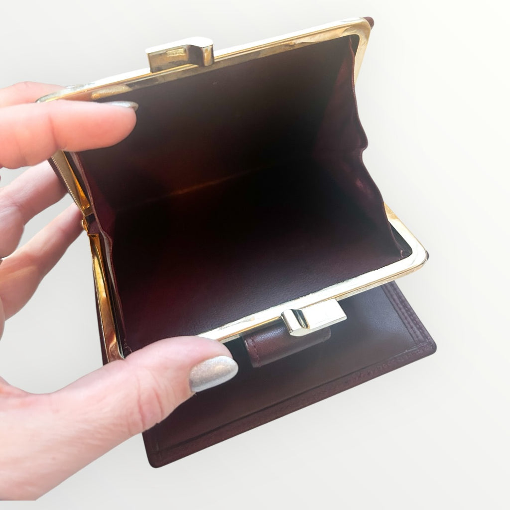 Givenchy Burgundy Bifold Wallet Bordeaux Leather