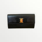 Salvatore Ferragamo Black Vara Wallet/Wirslet