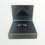 Hermes Silver Cage D'H Earrings