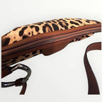 Dolce & Gabbana Brown Leopard Canvas Shoulder Handbag