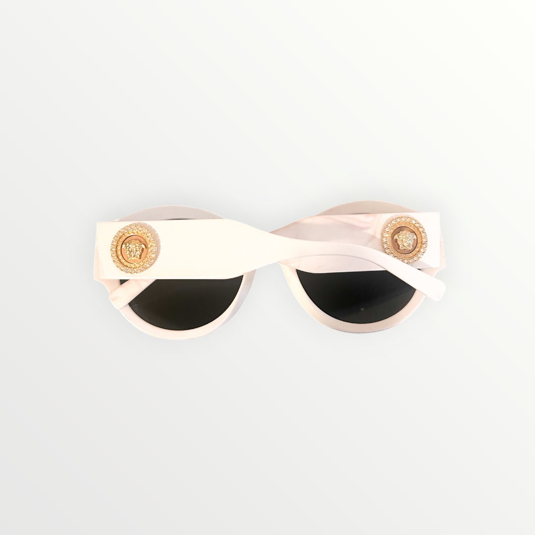 Versace Round White Sunglasses