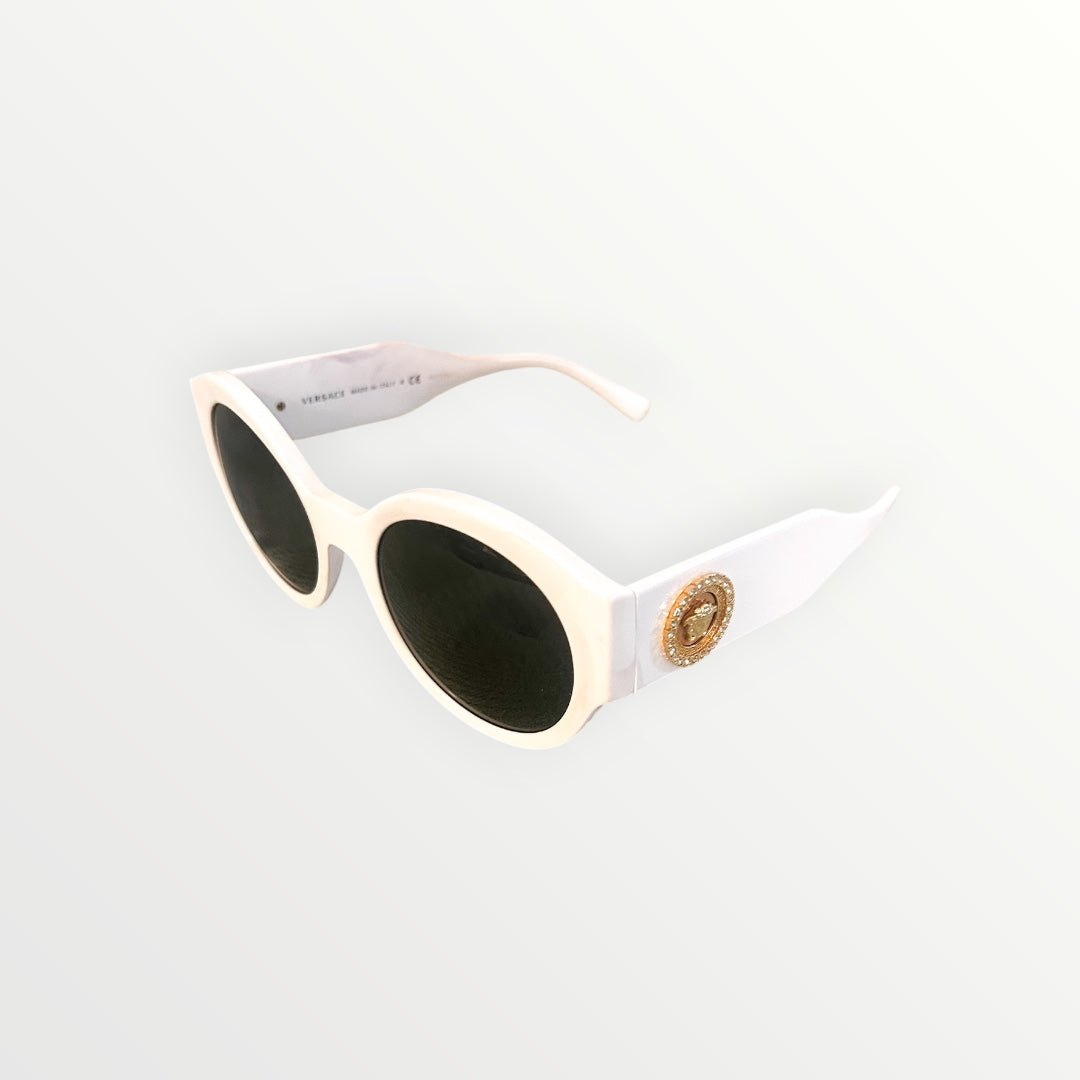 Versace Round White Sunglasses