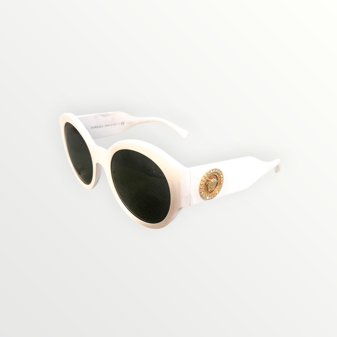 Versace Round White Sunglasses