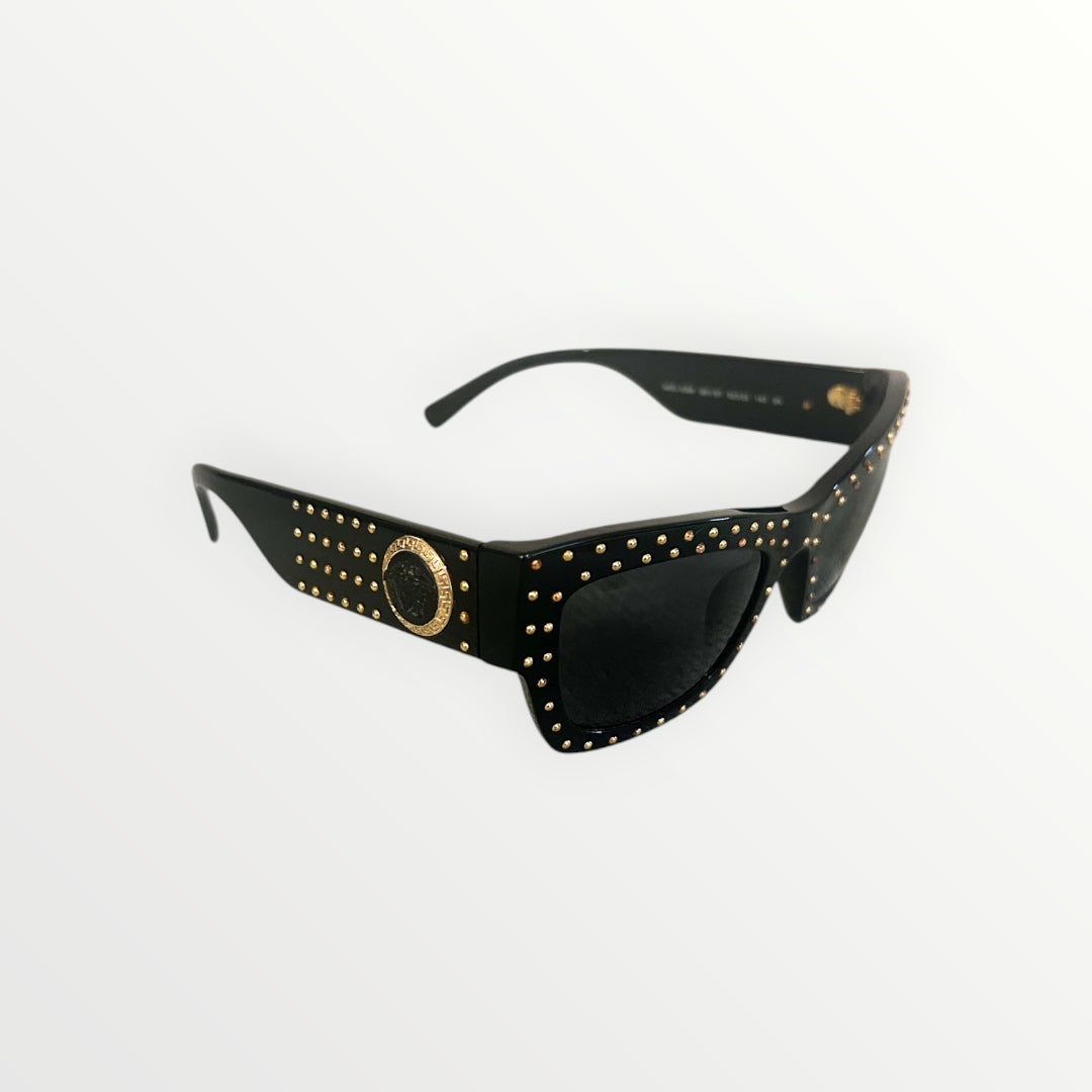 Versace Black and Gold Sunglasses