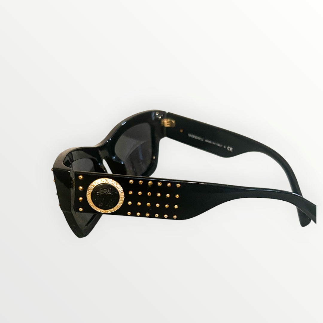 Versace Black and Gold Sunglasses