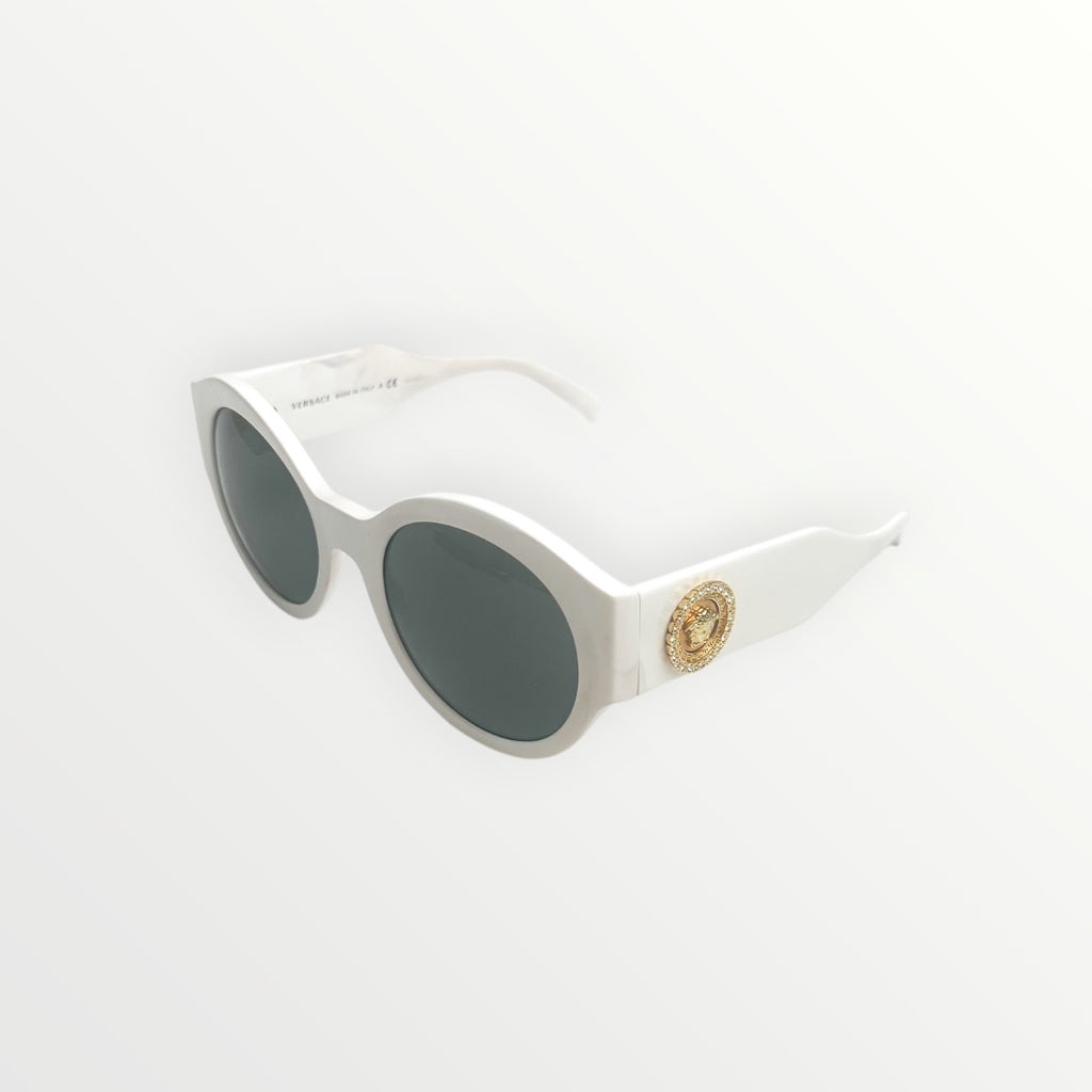 Versace Round White Sunglasses