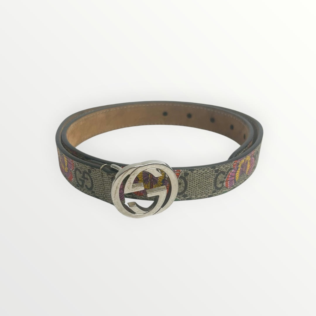 Gucci Kids Beige Butterflies Belt