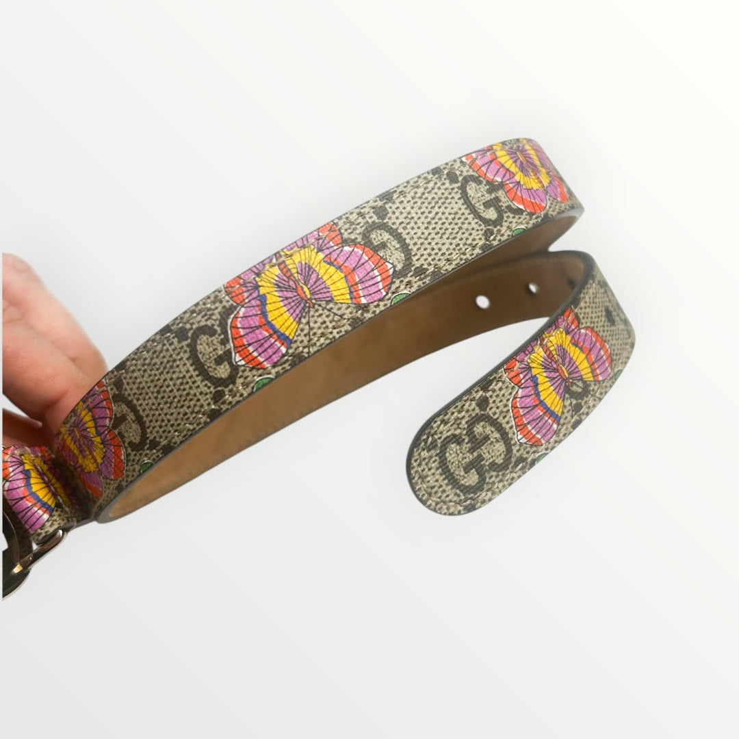 Gucci Kids Beige Butterflies Belt
