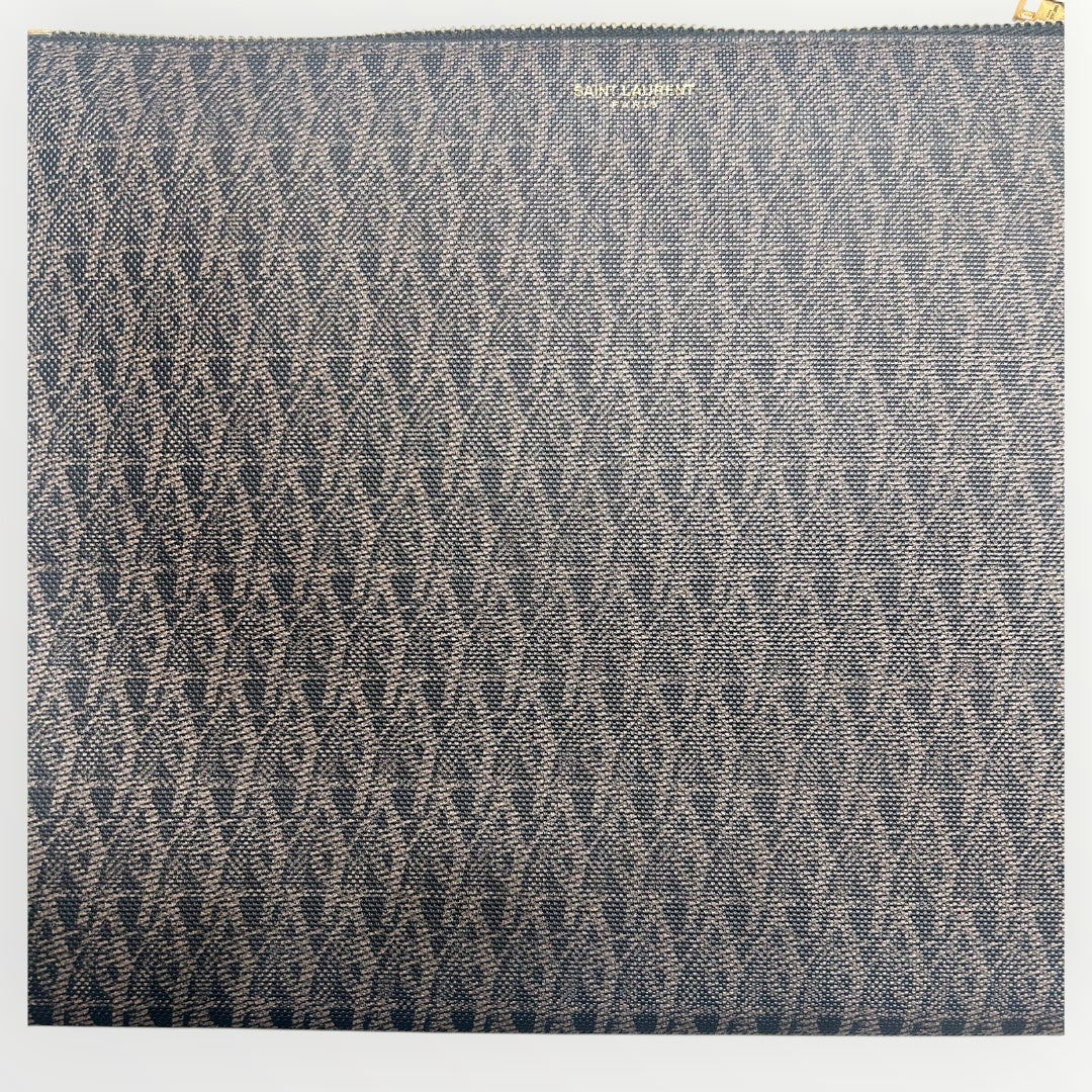 Saint Laurent Dark Brown Paris Clutch