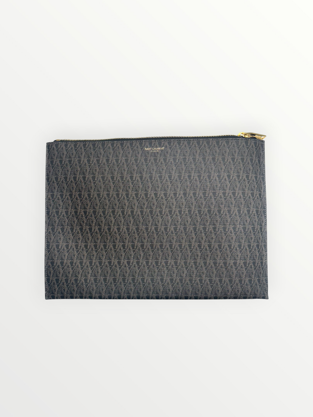Saint Laurent Dark Brown Paris Clutch