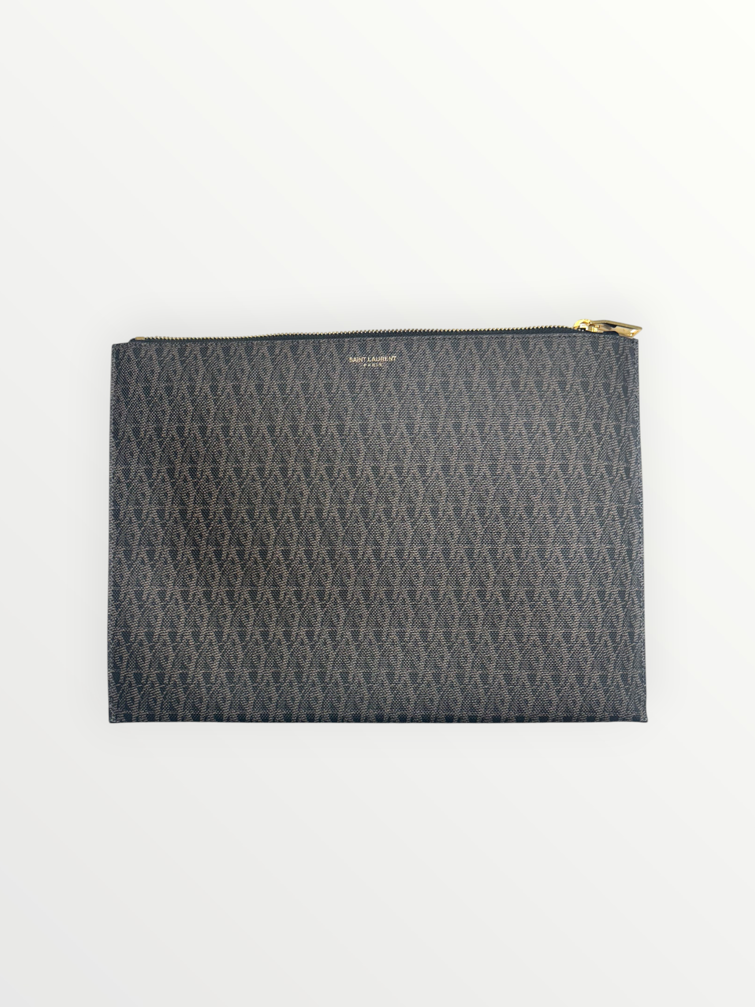 Saint Laurent Dark Brown Paris Clutch