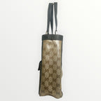 Gucci Brown GG Crystal Coated Canvas Abbey Pocket Tote Bag