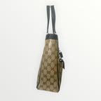 Gucci Brown GG Crystal Coated Canvas Abbey Pocket Tote Bag