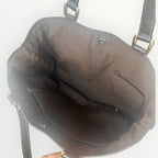 Gucci Brown GG Crystal Coated Canvas Abbey Pocket Tote Bag