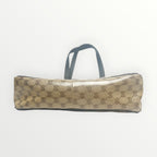 Gucci Brown GG Crystal Coated Canvas Abbey Pocket Tote Bag