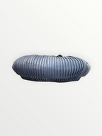Bvlgari Blue Pleated Leather Handle Bag