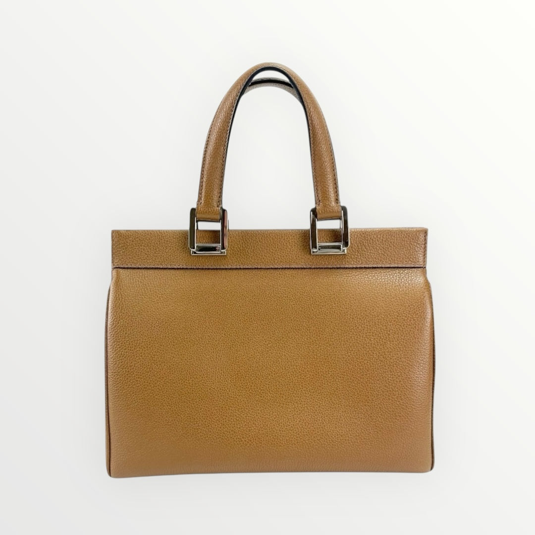Gucci Brown Zumi Small Top Handle Bag