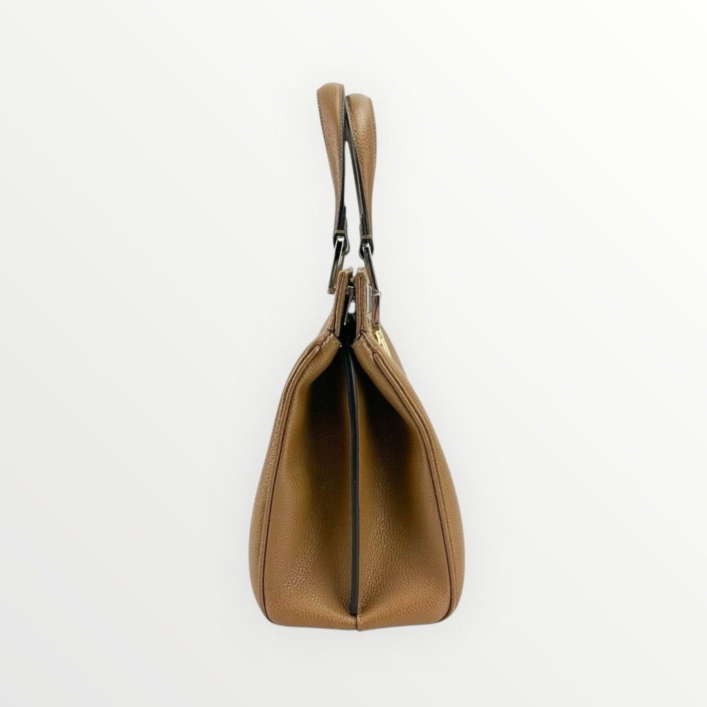 Gucci Brown Zumi Small Top Handle Bag