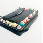 Fendi Rainbow Studded Black Crossbody