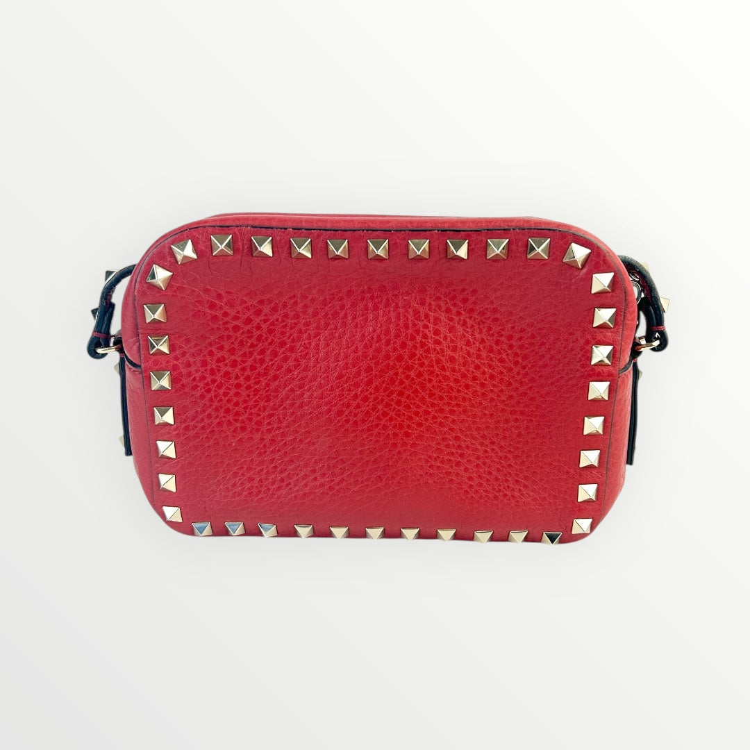 Valentino Red Studs Crossbody Bag