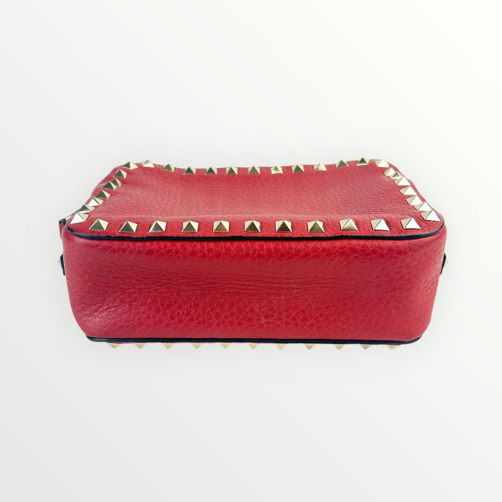Valentino Red Studs Crossbody Bag
