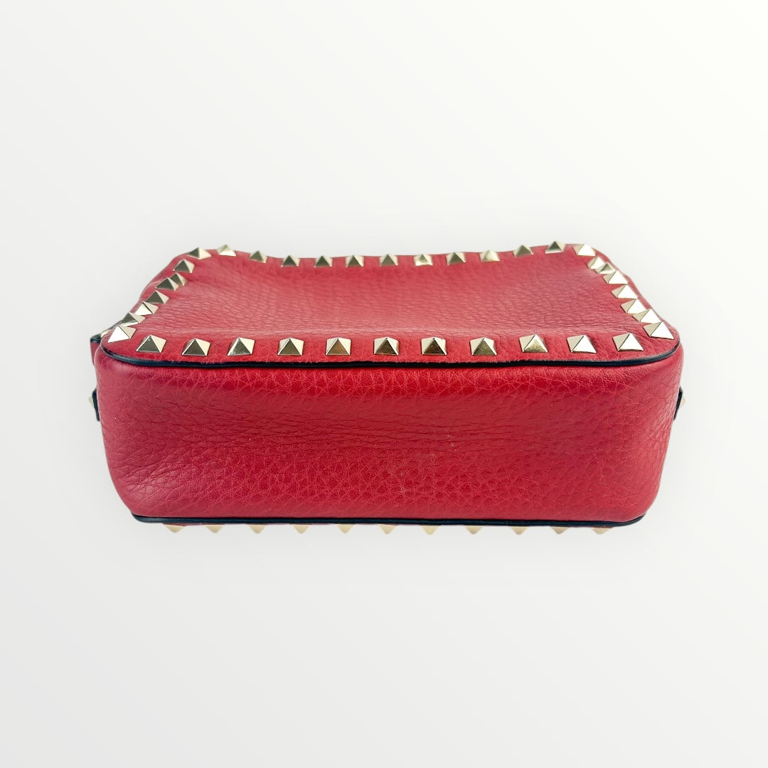 Valentino Red Studs Crossbody Bag