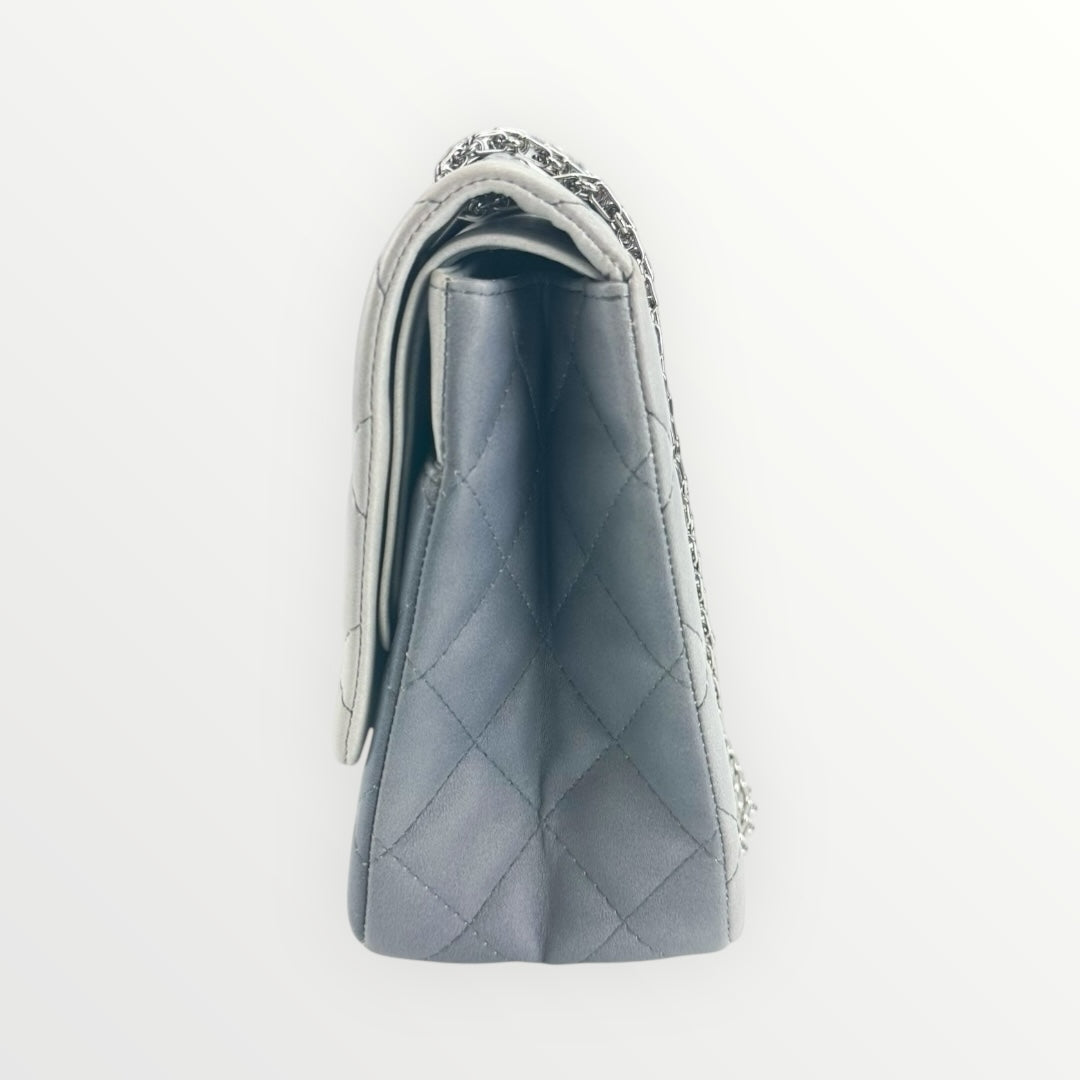 Chanel Silver Degrade Reissue 2.55 227 Shoulder Bag