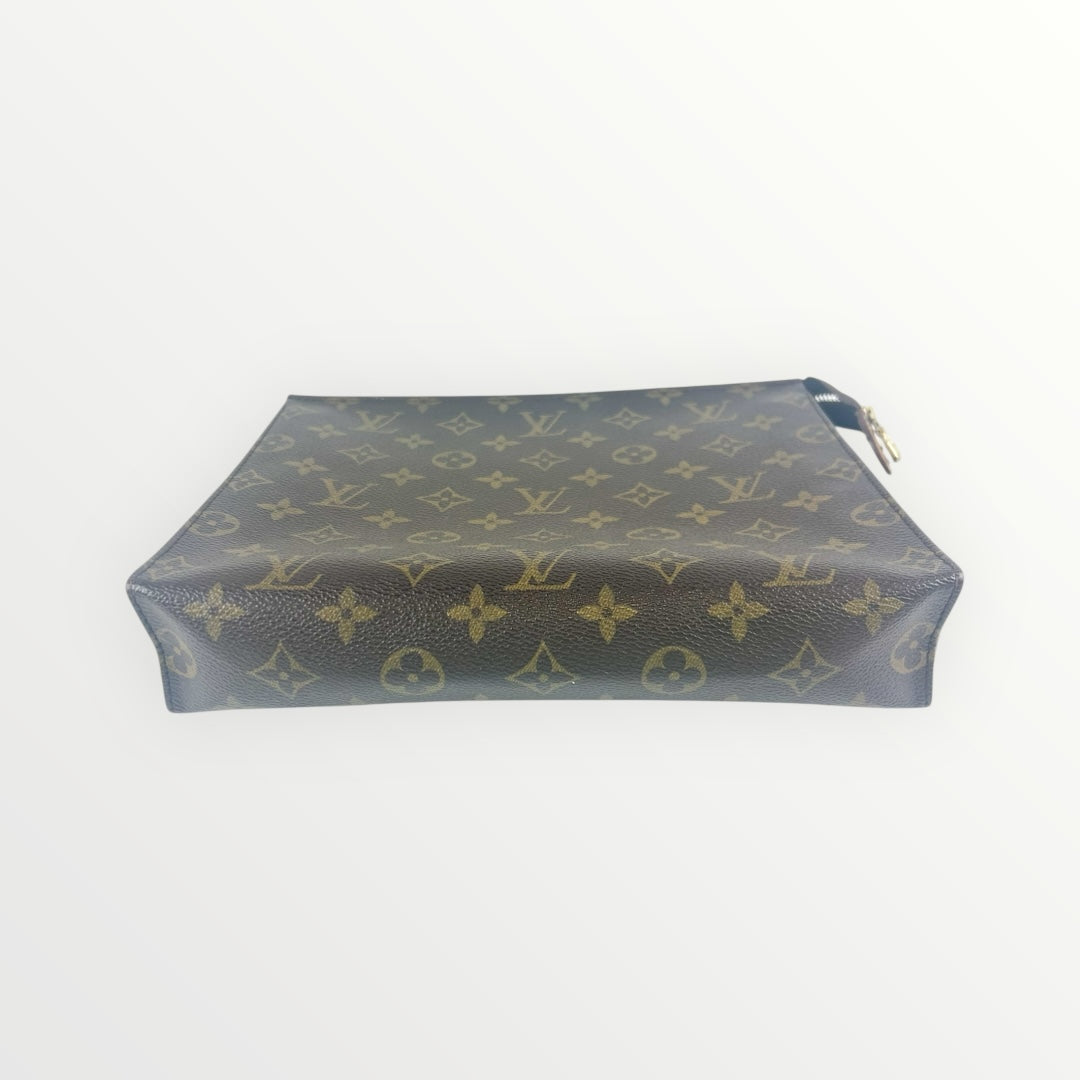 Louis Vuitton Brown Monogram Toilette Pouch 26