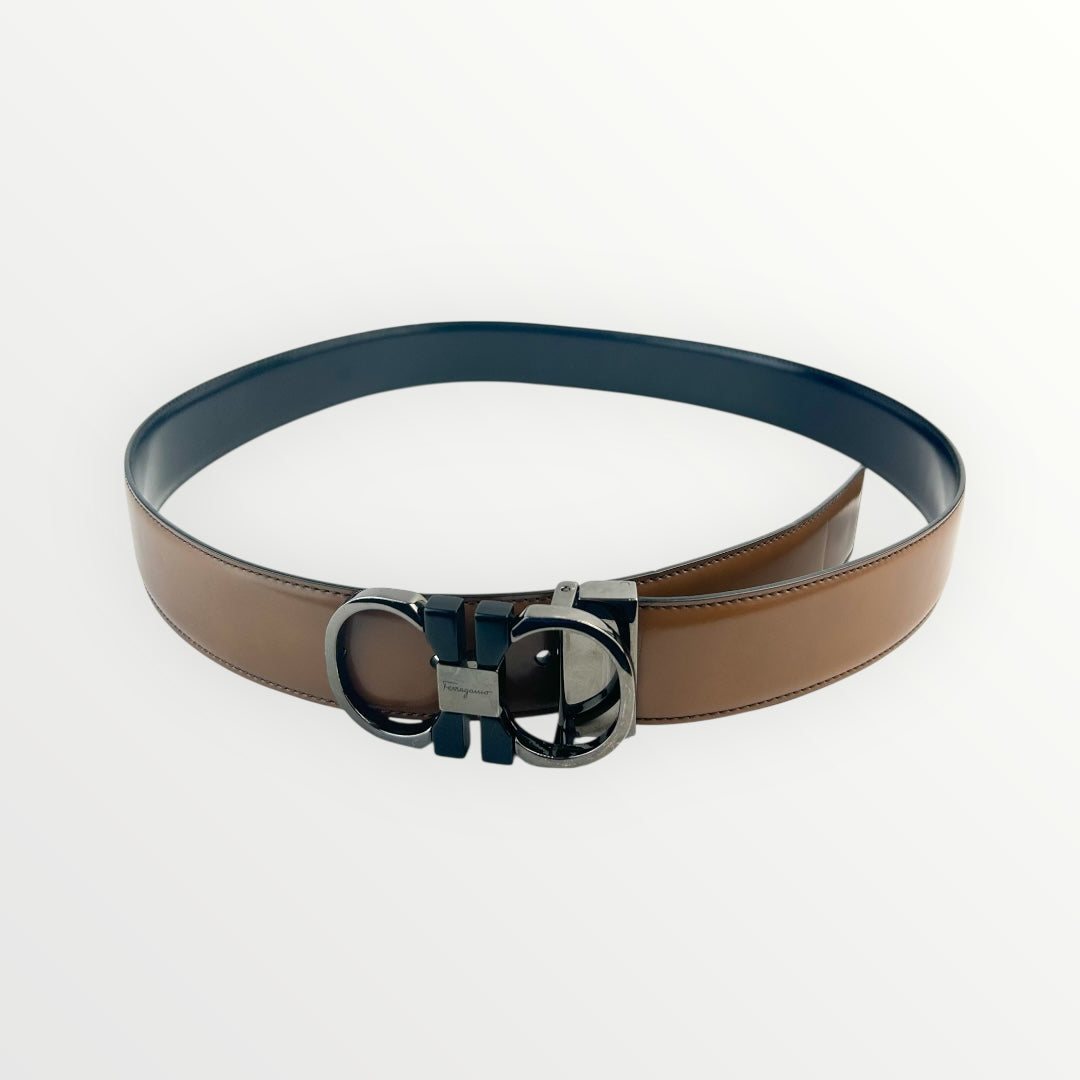 Salvatore Ferragamo Reversible Unisex Belt Size 85