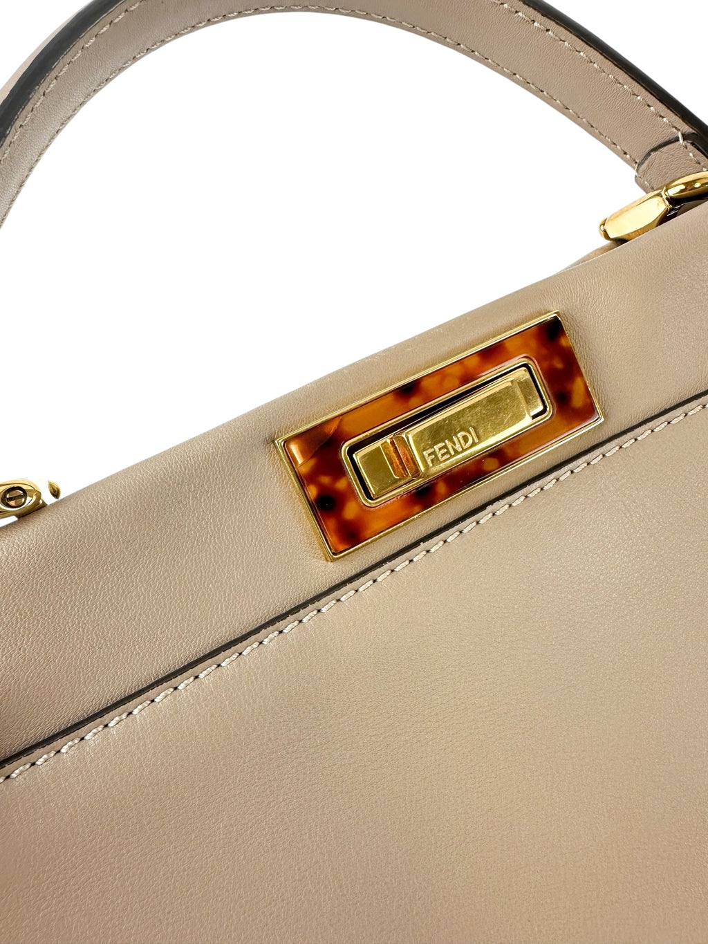 Fendi Light Brown Peekaboo Essentially Bag