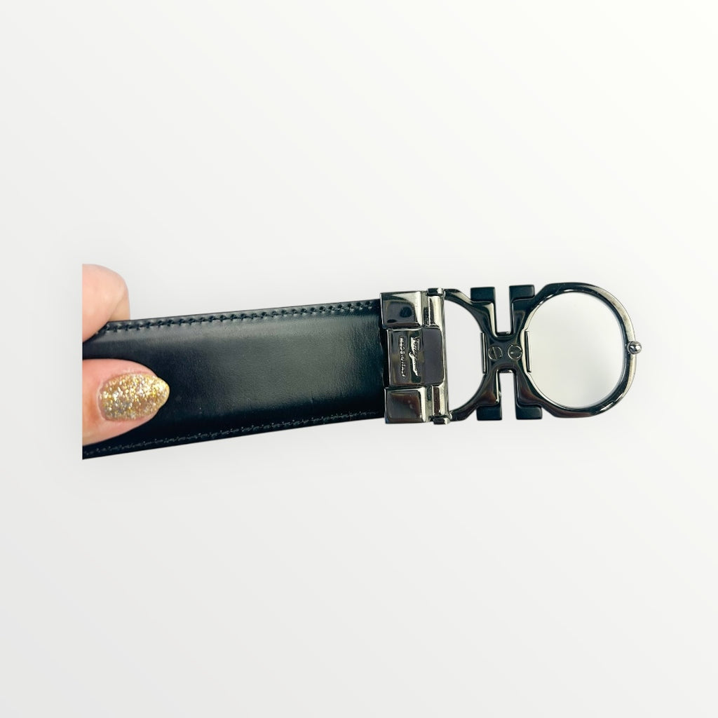 Salvatore Ferragamo Reversible Unisex Belt Size 85