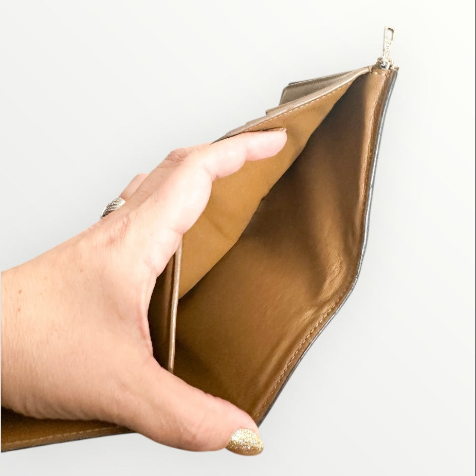 Loewe Brown Logo Trifold Wallet