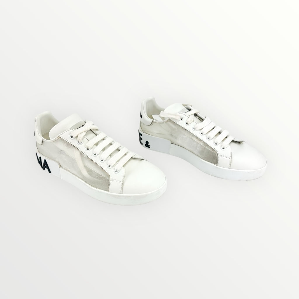 Dolce & Gabbana Portofino Mesh Sneakers Size 38