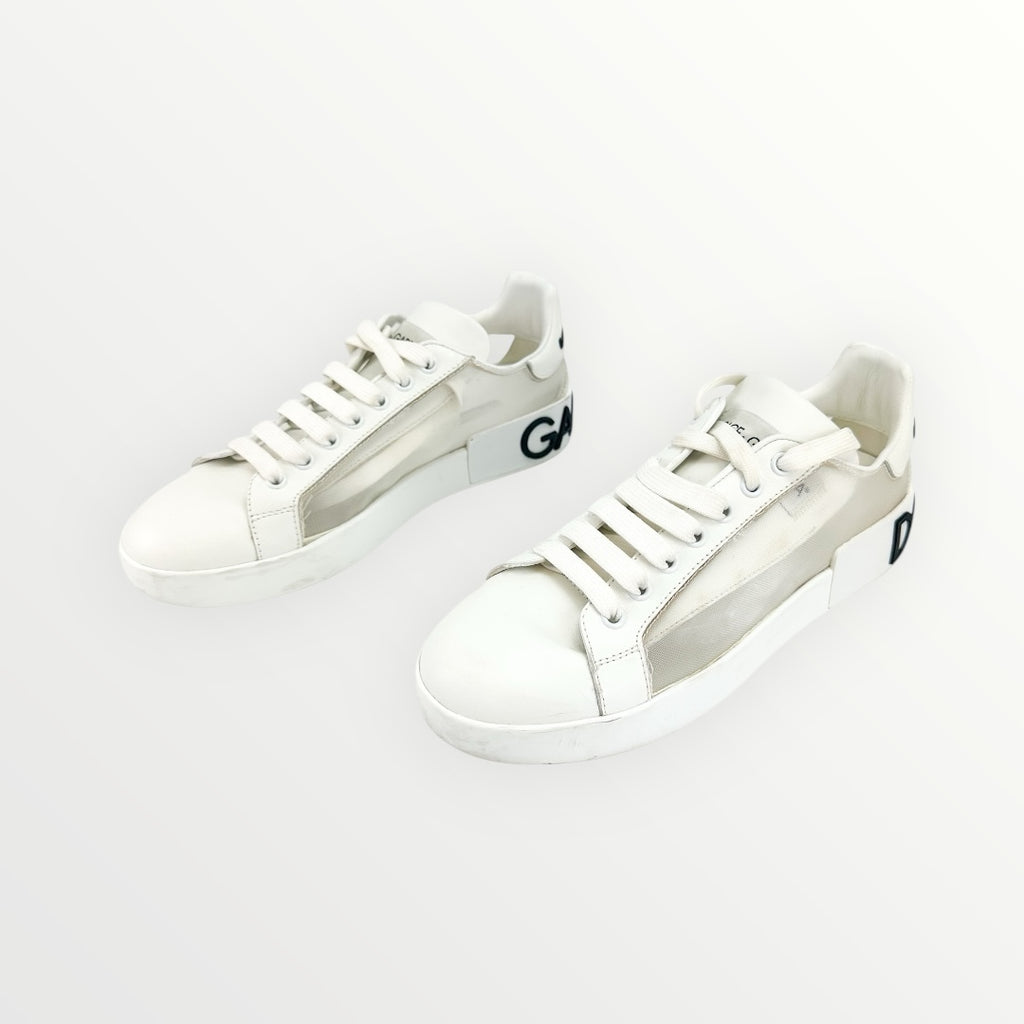 Dolce & Gabbana Portofino Mesh Sneakers Size 38